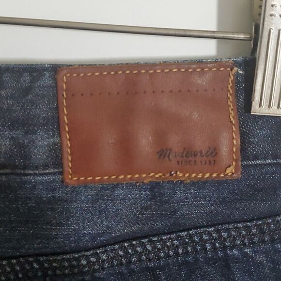 Madewell Denim Cut Off Jean Shorts Dark Wash Size 25 - Picture 4 of 8